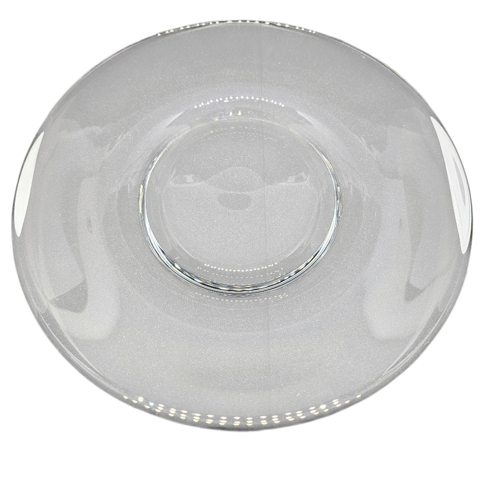 Steuben Art Glass 8 1/2" Clear Plate Vintage 1930s
